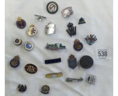QTY OF ENAMEL BADGES