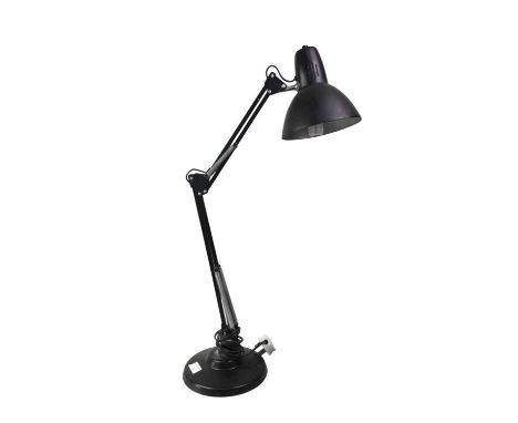 ANGLEPOISE STYLE LAMP, by Thousand &amp; One Lamps Ltd, with circular base75cm highSome small amounts of rust on base, requir