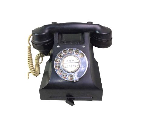 BLACK VINTAGE TELEPHONE, model 328l