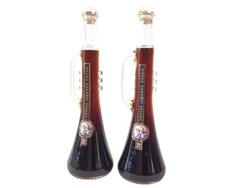 TWO BOTTLES OF LOUIS ARMSTRONG TOFFEE LIQUEUR DREAM 50CL, TRUMPET DECANTERS Each 20% ABV / 50clQty: 2