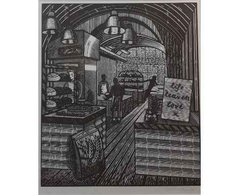 * JONATHAN ASHWORTH, BAKEHOUSE two prints, one limited edition and numbered 2/12, and the smaller, an artist's proof numbered