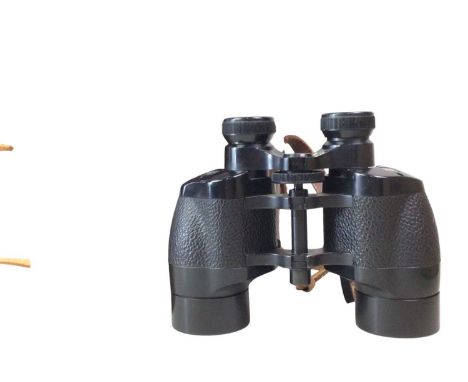 PAIR OF ROSS OF LONDON BINOCULARS, AND OTHER ITEMS  including coins and vintage pocket calculators