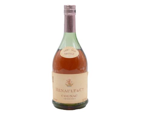 Renault &amp; Co, 'Very Old Vintage' Cognac, 70 proof, not less than 24fl ozs, vintage not stated.