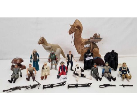 2 SHELVES OF MISC STAR WARS  FIGURES