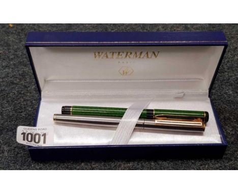 2 WATERMAN PENS, 1 INK & 1 ROLLER BALL