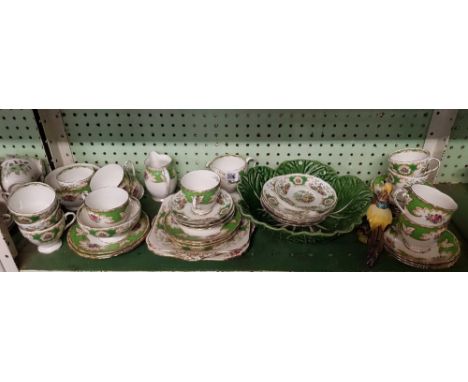 SHELF OF THE ROYAL CRAFTON PART TEA SET & OTHER CHINA