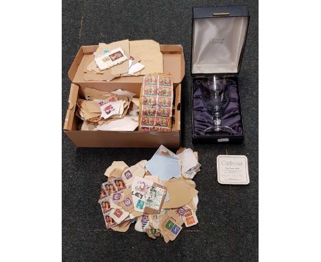 CAITHNESS ROYAL CYHER GOBLET PLUS STAMPS