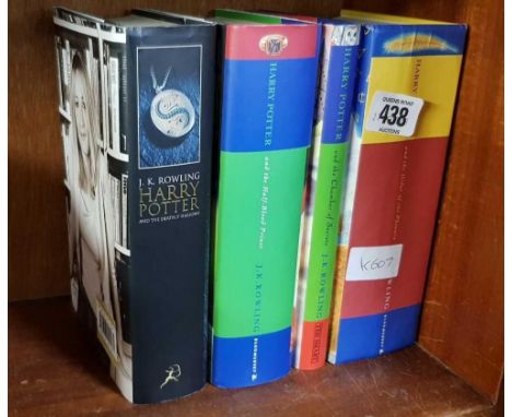 4 HARRY POTTER BOOKS, THE ORDER OF THE PHOENIX IS A FIRST EDITION