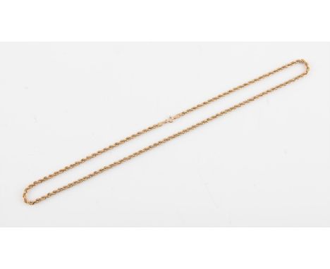 9ct gold rope twist chain 4.41 grams