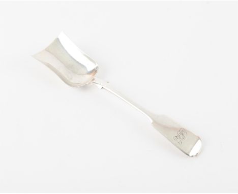 English provincial long stem shovel caddy spoon Exeter 1833
