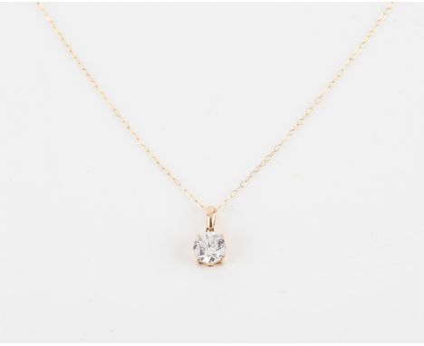 9ct gold pendant and chain