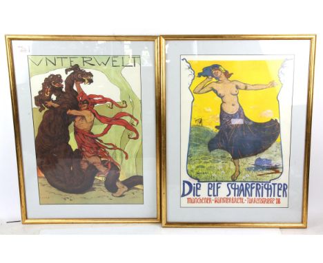 Mixed prints, mainly contemporary, to include: Stephen Bartlett poster, framed and glazed, 45 x 38cm; print after Monet, fram