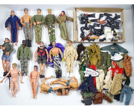 A large quantity of PALITOY Action Man figures and clothing - G unboxed (Q)