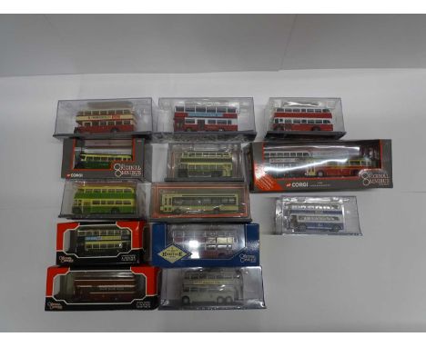 A group of CORGI OOC buses and coaches - VG/E in G/VG boxes (13)