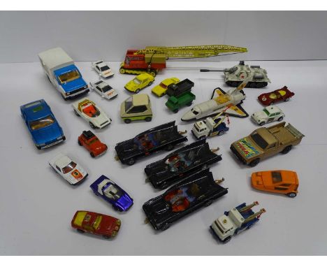 A group of unboxed, playworn CORGI toys to include 3 x Batmobiles - F/G (unboxed) (Q)