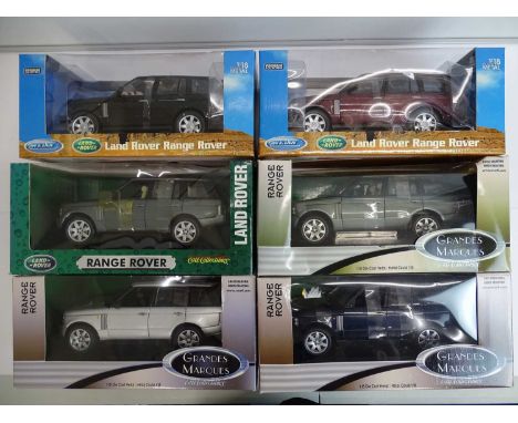 A group of boxed 1:18 scale diecast Range Rovers by ERTL and WELLY - G/E in F/G boxes (6) (one has broken wing mirror - detac