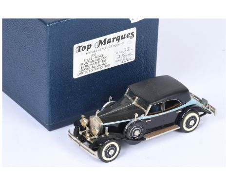 Top Marques AS1 1931 Rolls Royce Phantom II Sedan by Brewster, chassis number AJS - Limited Edition 32/300 - black, light blu