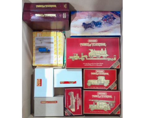 Matchbox Models Of Yesteryear a boxed related group to include YSH3 Wells Fargo Stagecoach 1875, YS-38 1920 Rolls-Royce Armou