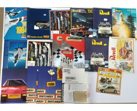 A mixed group of catalogues and price guides to include manufactures such as Hasegawa, Lego, Matchbox, Marklin, Airfix and Ma