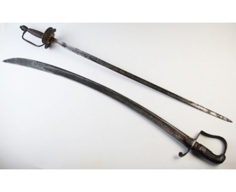 A George III 1796 pattern British light cavalry trooper's sabre by Durs Egg, early 19th century, the 85cm single edge curved 