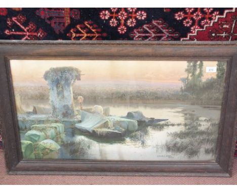 Enrique Serra Italian lake print and other pictures