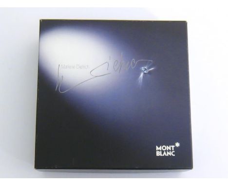 Montblanc, Marlene Dietrich, a limited edition roller ball pen, together with its leather bound case and Service Guide 