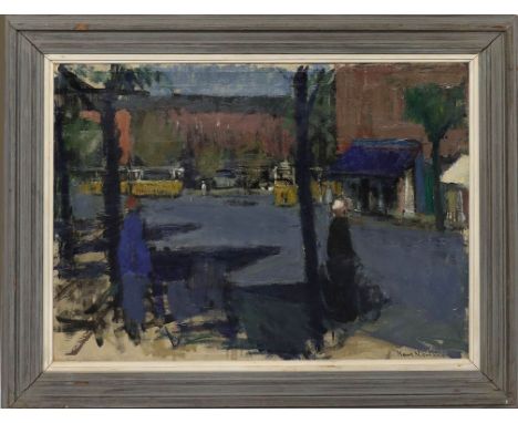 Niemann, Karl (1908 Dänemark 1982) Impressionistische Straßenszene in Kopenhagen. Öl/Lwd., re. u. sign. 54x 73 cm. R.