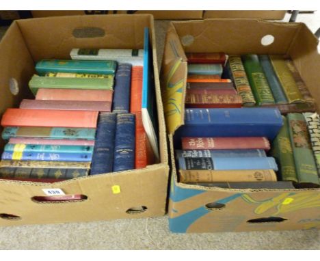 Two boxes of vintage books