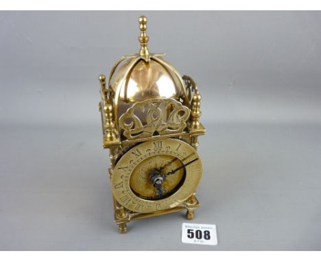 Smiths brass vintage style lantern clock (no key)