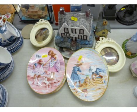 Series of four Royal Worcester display plates by Lynne Willey and similar items