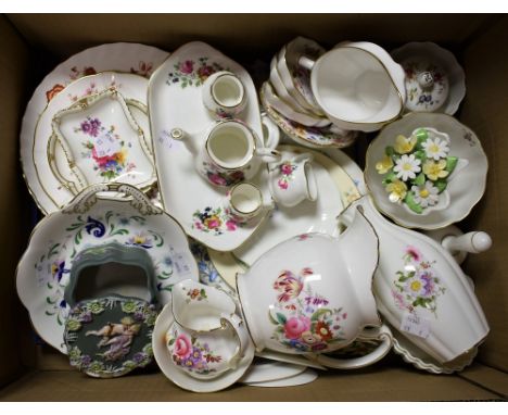 Ceramics - Royal Crown Derby Posies jugs, vase, trinket dishes, etc; other ceramics including Coalport, Crown Staffordshire, 