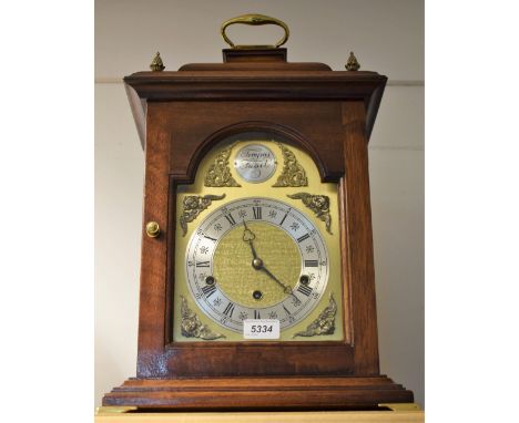 A late 19th  century  mahogany bracket clock 