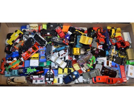 Die-cast Vehicles, Corgi Majorette, Hot Wheels  etc inc cars with boats and trailers, F1 racing cars, Vauxhall Astra GTE poli