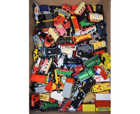 Die-cast Vehicles, Matchbox, Hot wheels, Corgi etc inc Thunderbirds FAB1, 64 Fire Chief, Police super GT, Hot Rods, Racing ca