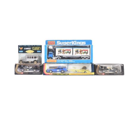 A collection of x5 vintage diecast model carr comprising; Corgi 154 J.P.S Lotus Formula 1, Corgi Classics 9041 Rolls Royce Si