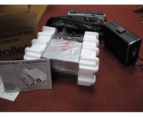 Rollei P350-A Auto Focus Projector, also a Sankyo Dualux 1000 with a Sankyo Super CM 260, boxed and carry case:-TwoBoxes