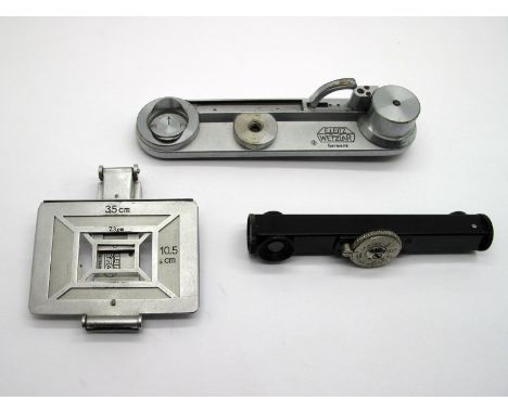 Leitz Winder, frame view finder 3.5cm - 10.5cm. Plus range finder.