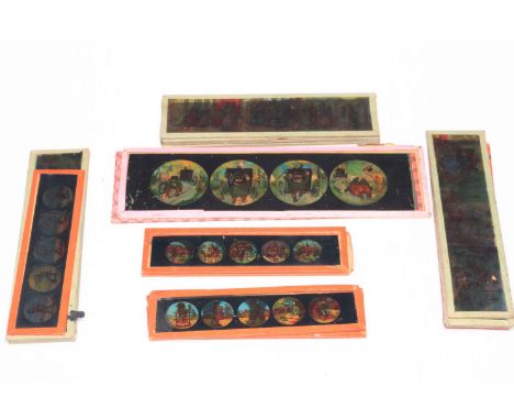 Collection of twenty three children's magic lantern slides.