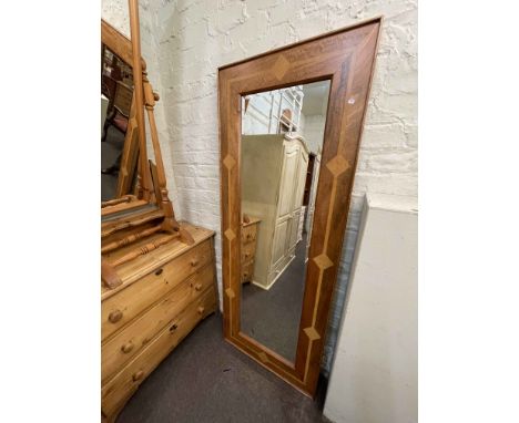 Large Barker &amp; Stonehouse Flagstone rectangular bevelled wall mirror, 180.5cm by 70cm.