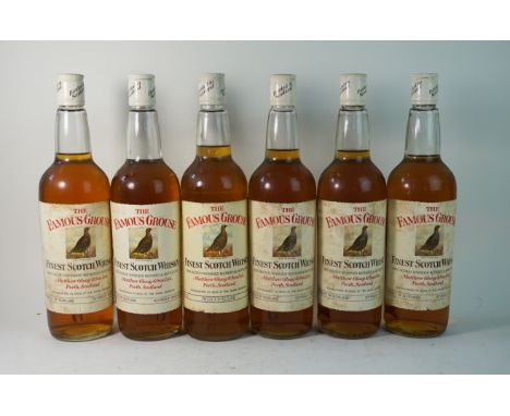 6 bottles  the Famous Grouse Scotch Whisky from 1970's 