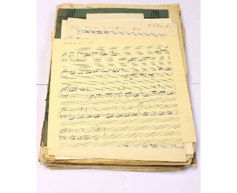 Manuscript music inscribed or dedicated to Sir George Thalben-Ball: by Francis Ibbetson, Alban Clarke, Cyril Christopher, Mar