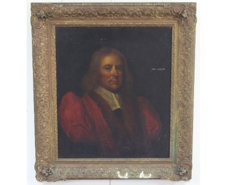 Manner of John Riley/Portrait of an Academic/oil on canvas, 76.25cm x 63.5cm/Provenance: Plas Gwyn, Anglesey