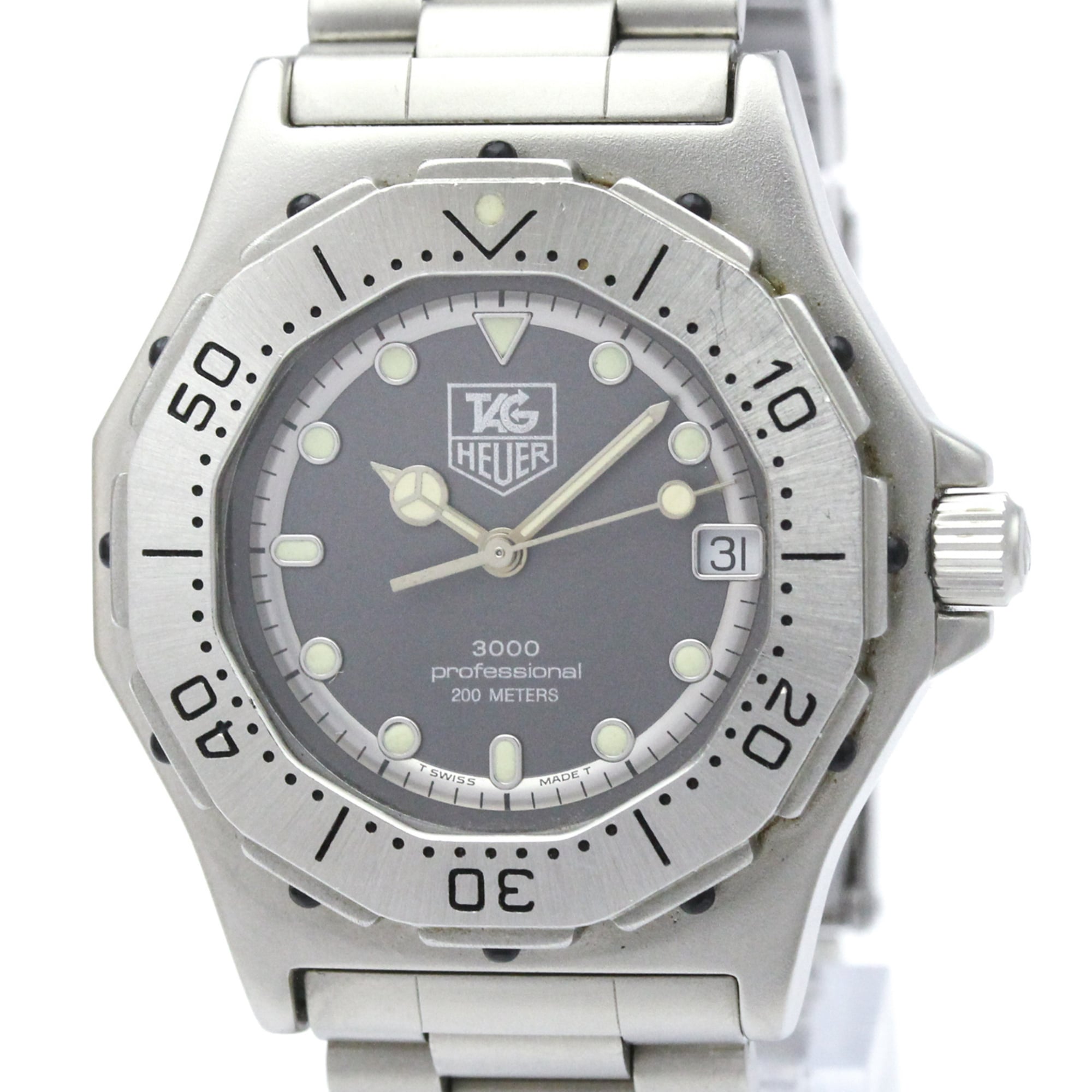 TAG HEUER 3000 Professional Stainless Steel Quartz Mid Size Watch 932.213