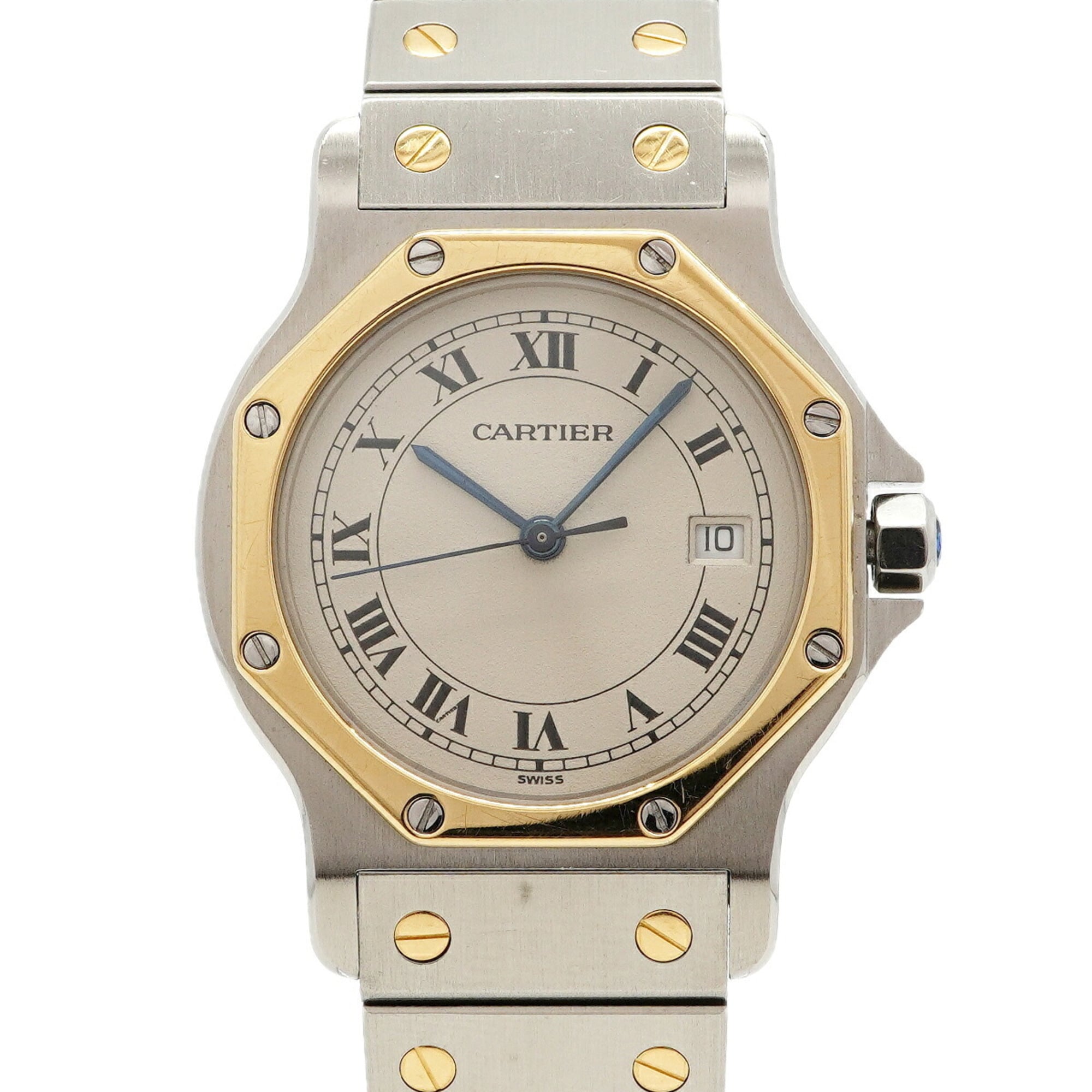 Cartier Santos Octagon LM W2001583 Ivory Dial Watch (Men\'s & Women\'s)
