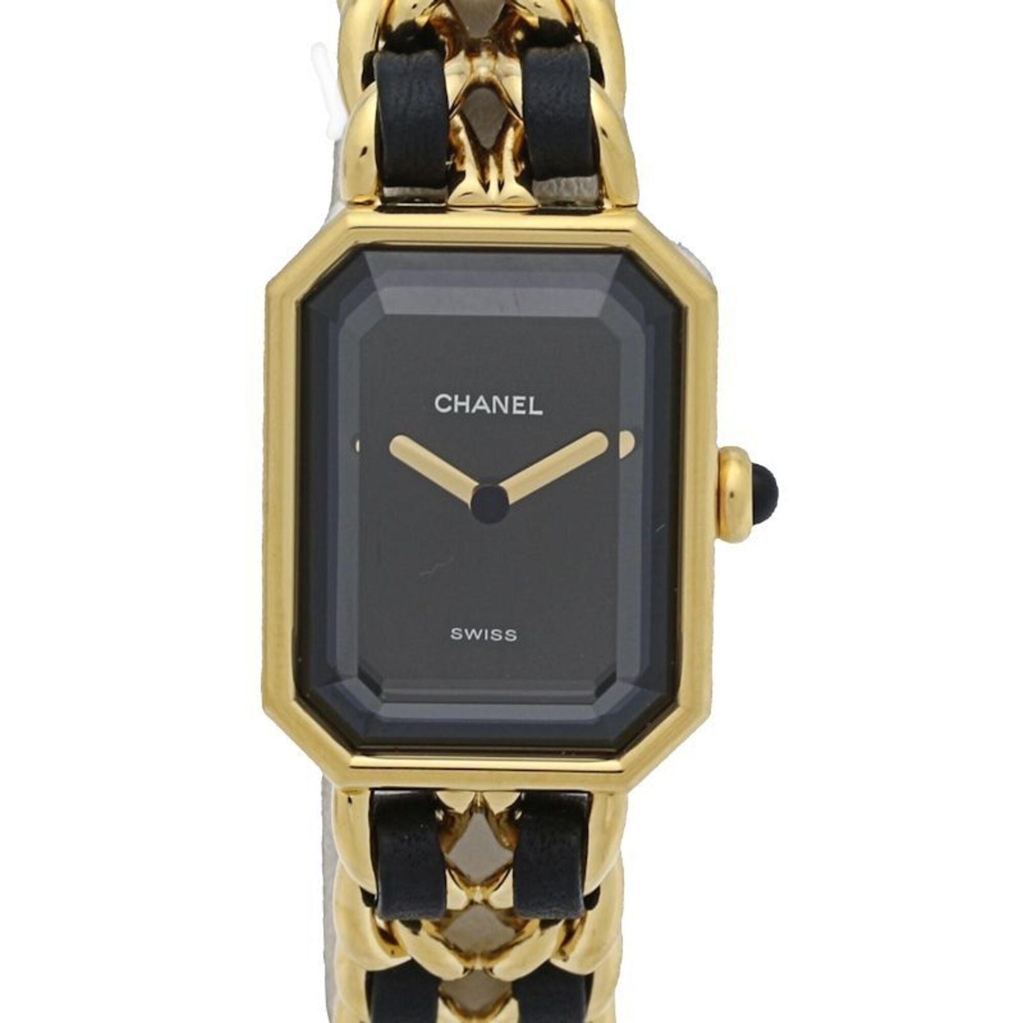 CHANEL Premiere Large Size H0001 483011003 Late Model Women\'s Watch GP (Gold Plated) x Leather 1305