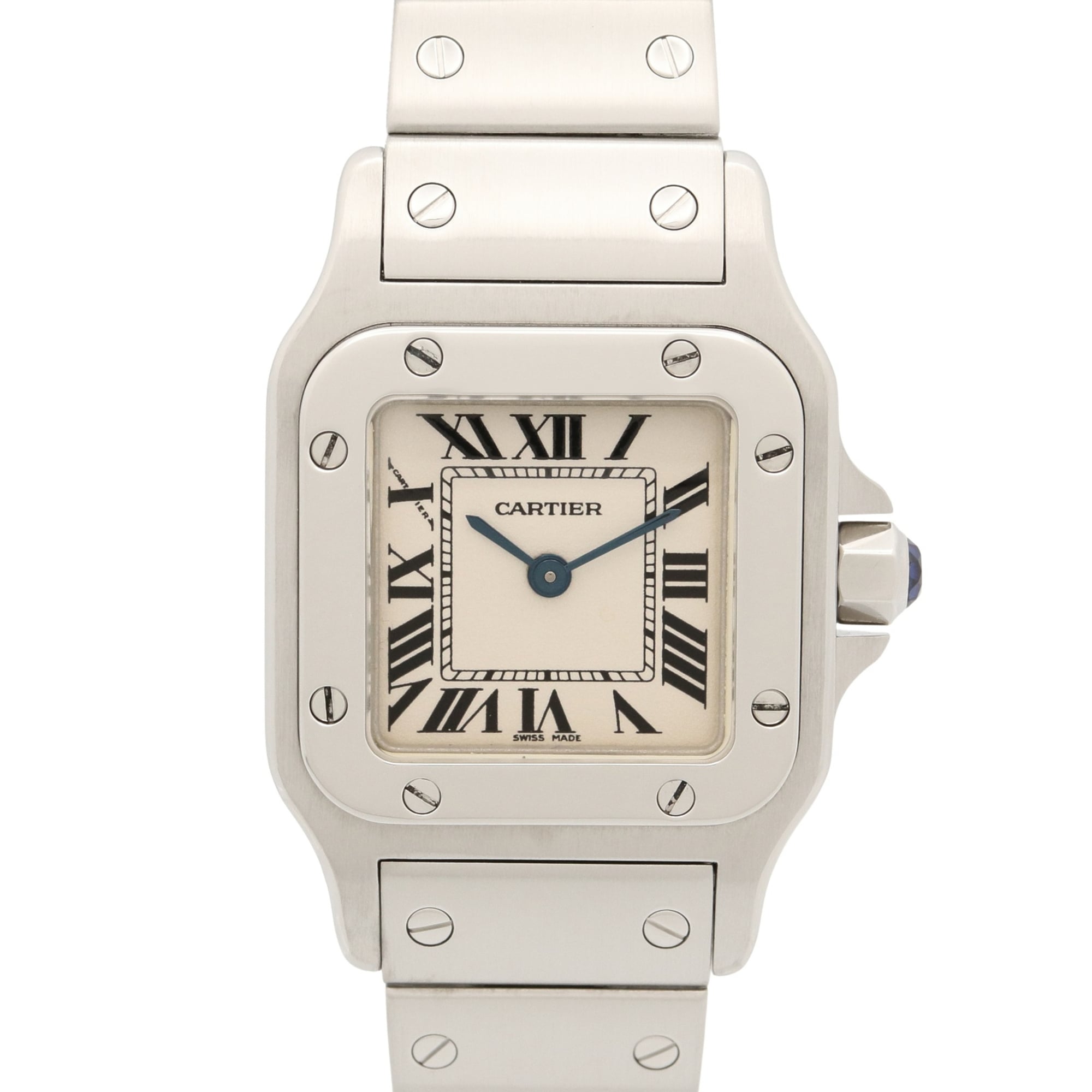 Cartier Santos Galbee SM Watch, Stainless Steel, Ladies, Silver Tone, W20056D6