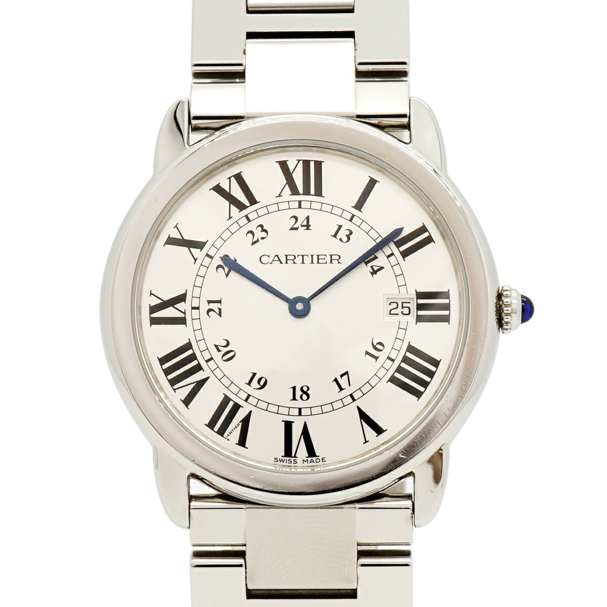 Cartier Ronde Solo LM W6701005 Silver Dial Men\'s Watch