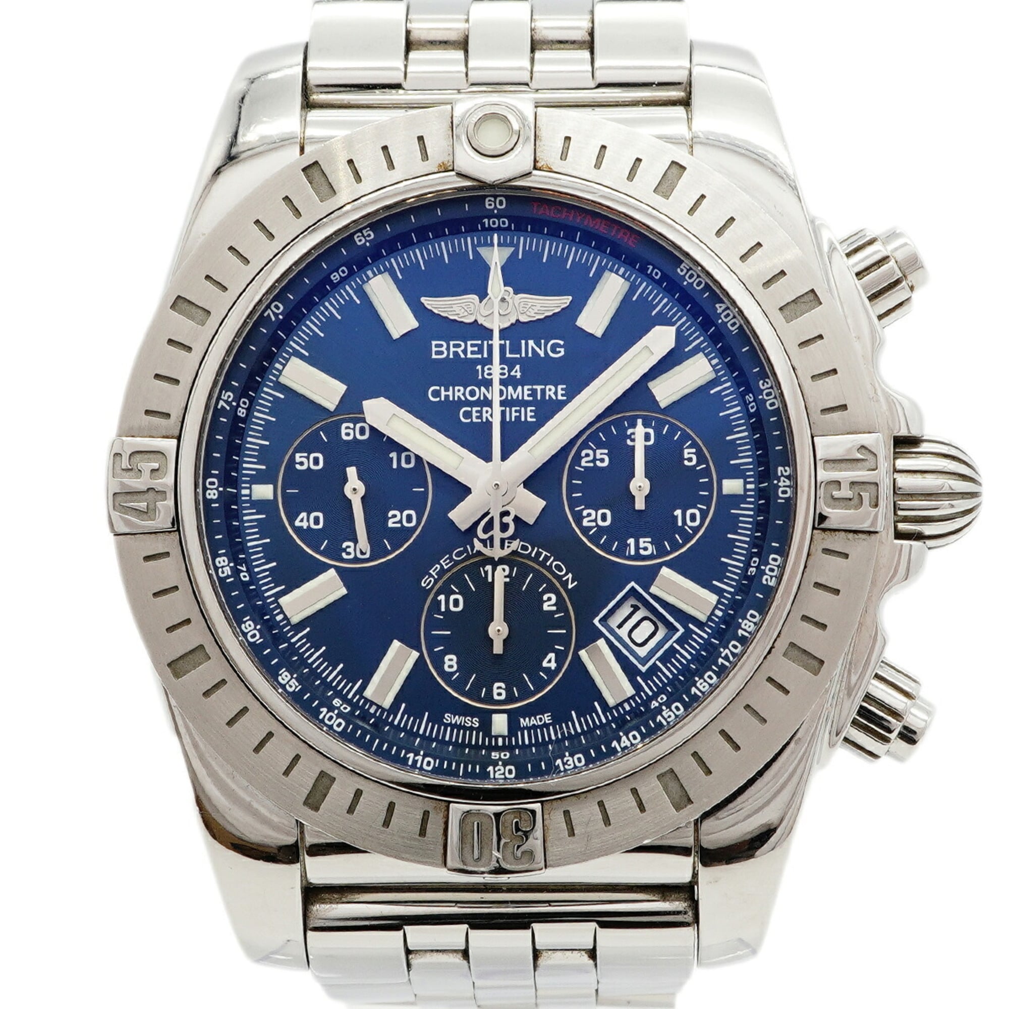 Breitling Chronomat 44 AB0115 Blue Dial Men\'s Watch