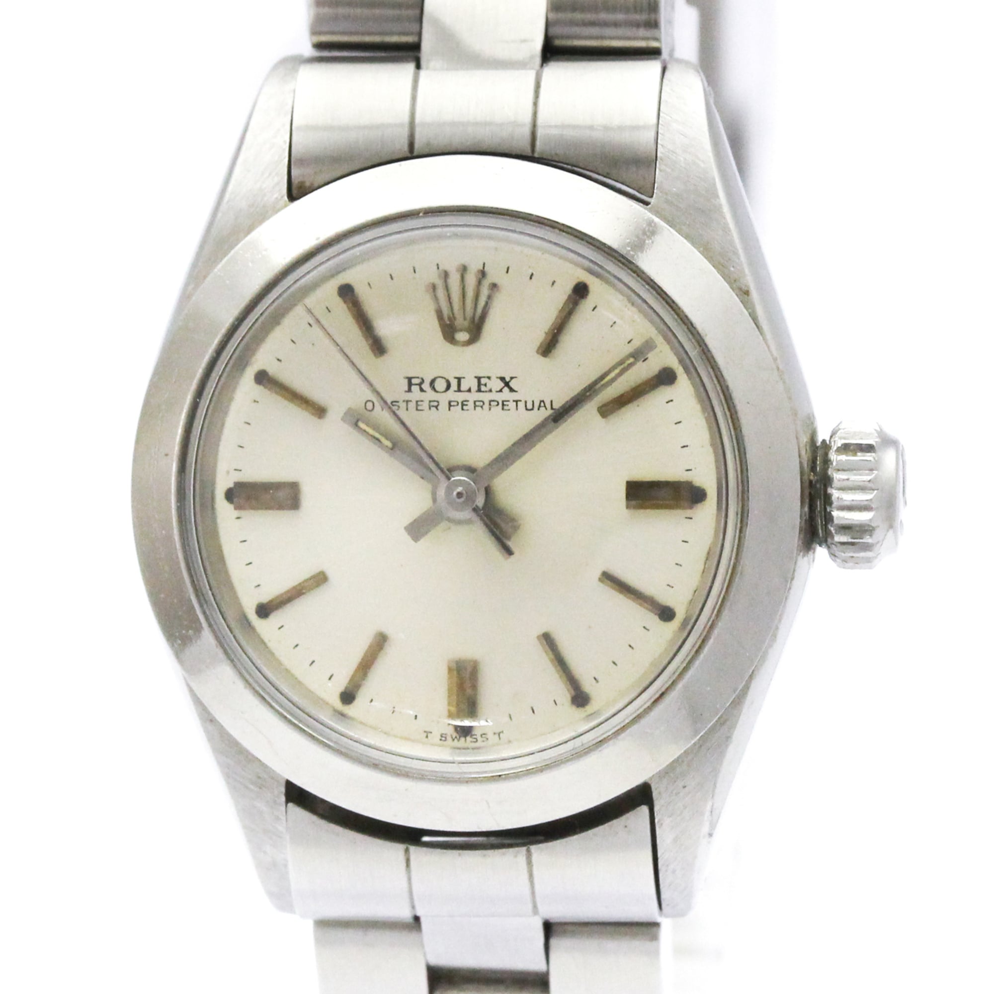 ROLEX Oyster Perpetual Steel Automatic Ladies Watch 6618 Vintage
