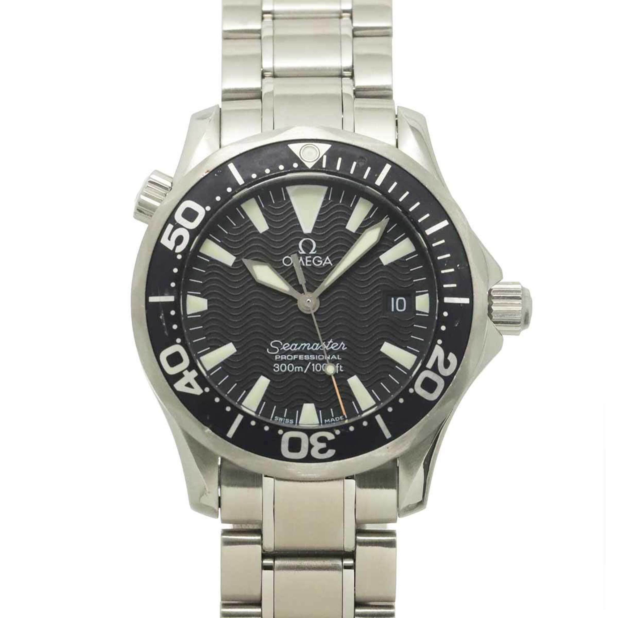 Omega Seamaster 300 2262 50 Boys\' Watch, Date, Black Quartz Watch